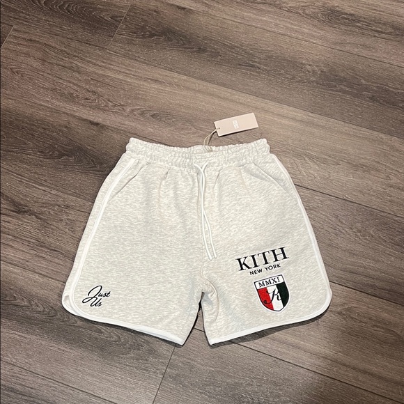 Kith Light Gray Logo Shorts - Picture 1 of 2